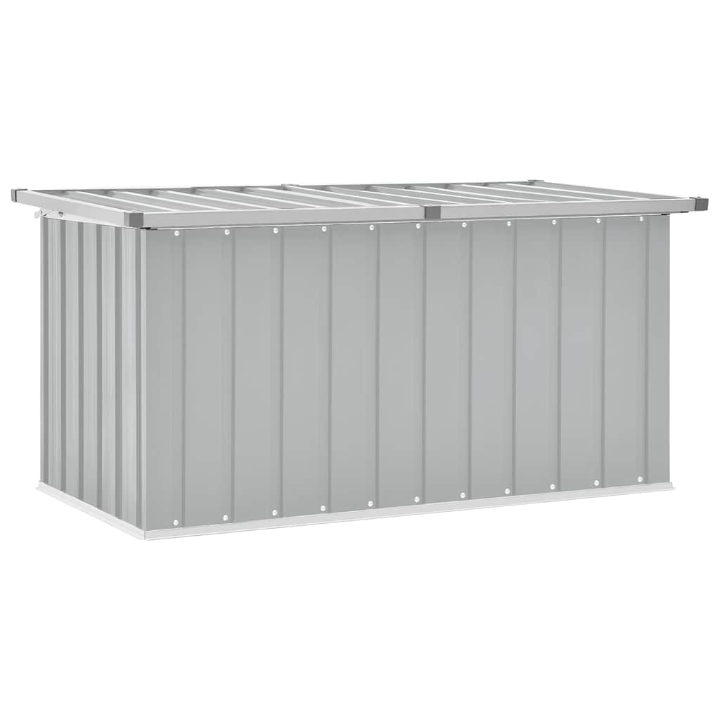 vidaXL Zahradní úložný box šedý 129 x 67 x 65 cm