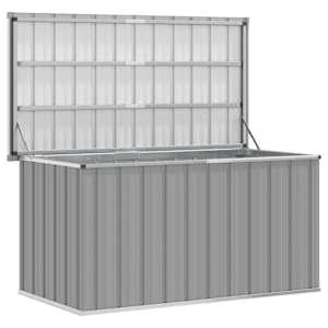 Zahradní úložný box šedý 129 x 67 x 65 cm - obrázek 3