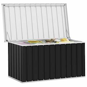 Zahradní úložný box antracitový 129 x 67 x 65 cm - obrázek 10