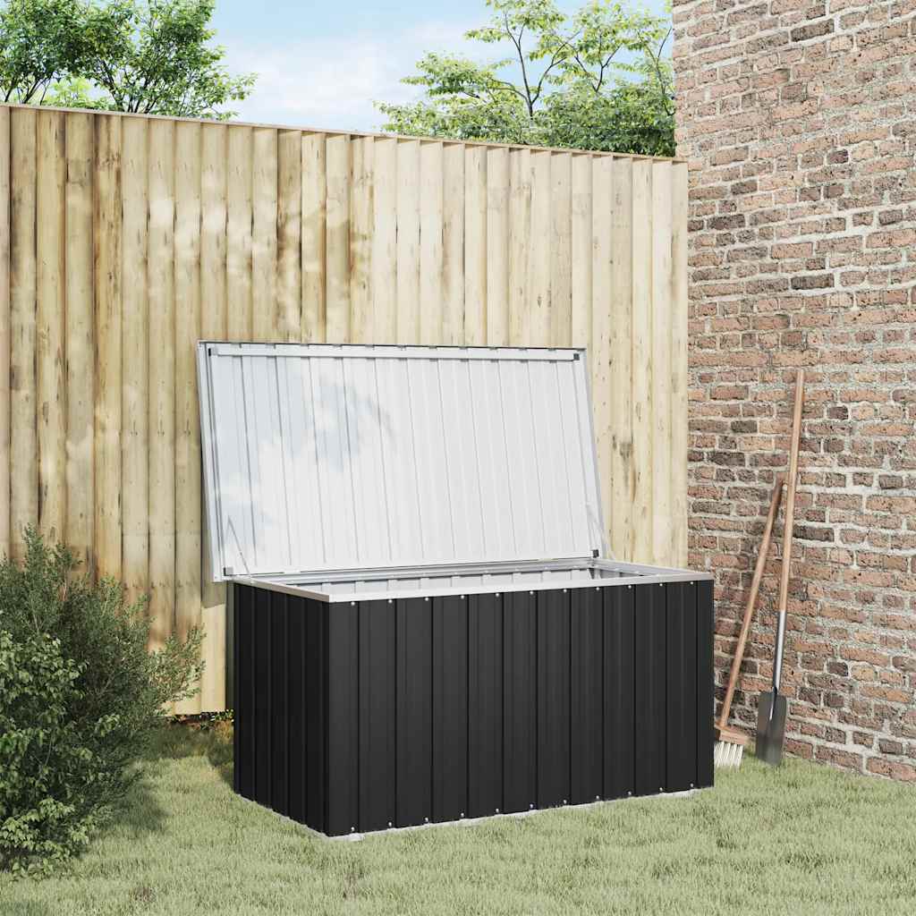 vidaXL Gartenbox Anthrazit 129x67x65 cm