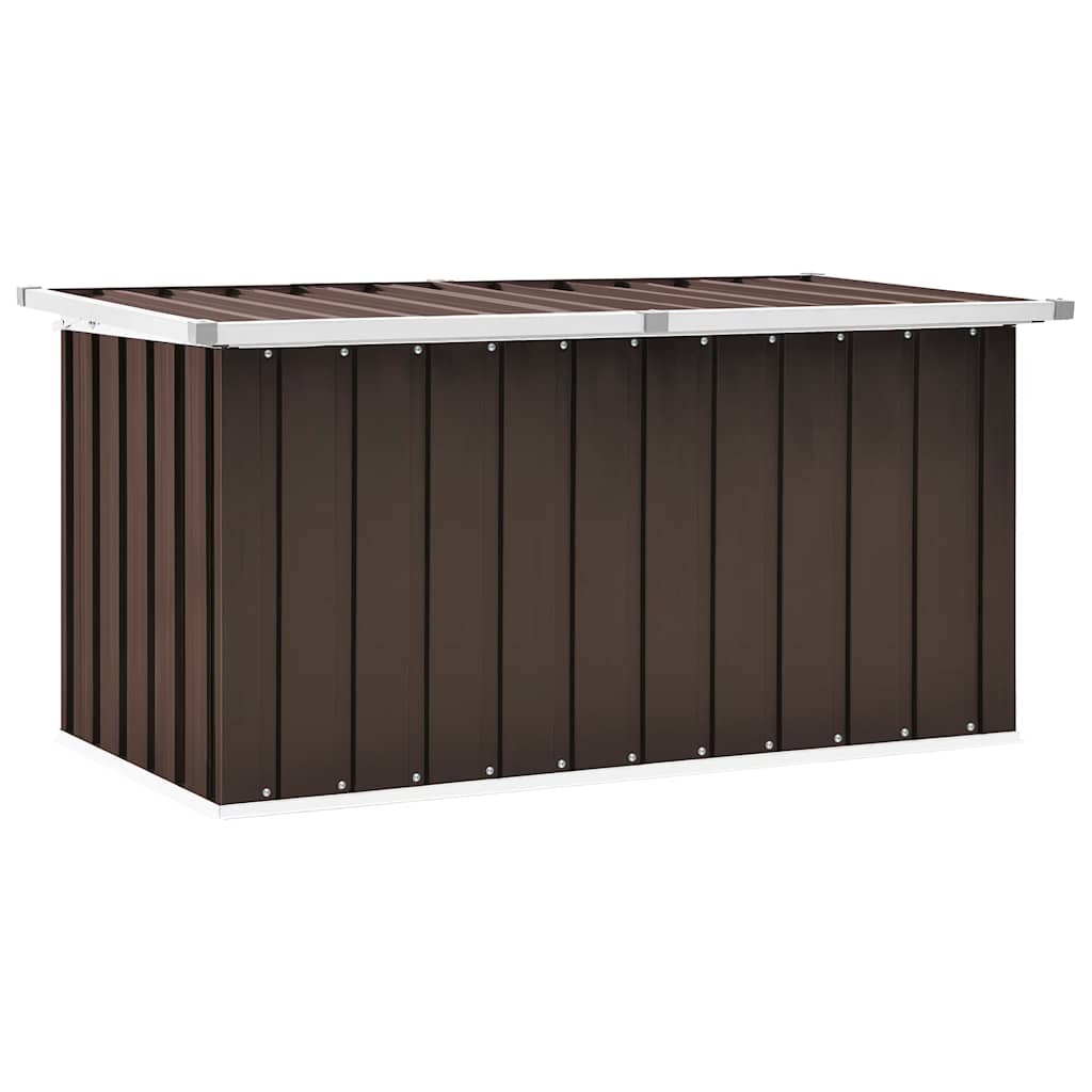 vidaXL Zahradní úložný box hnědý 129 x 67 x 65 cm