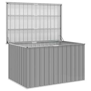 Zahradní úložný box šedý 149 x 99 x 93 cm - obrázek 3