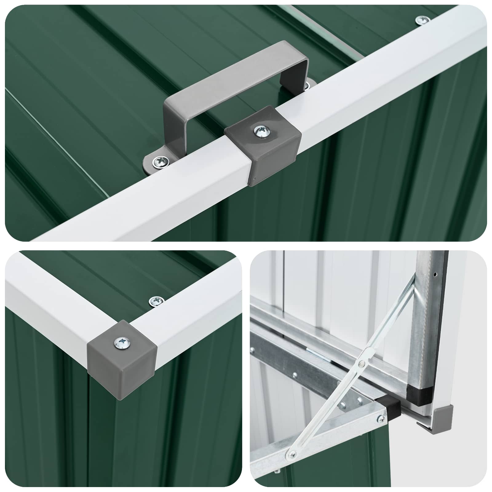 Μπαούλο Αποθήκευσης Κήπου Πράσινο 171 x 99 x 93 εκ. - Image 8