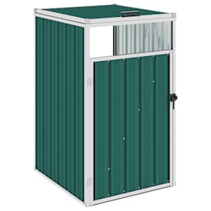 Přístřešek na popelnici zelený 72 x 81 x 121 cm ocel - obrázek 1