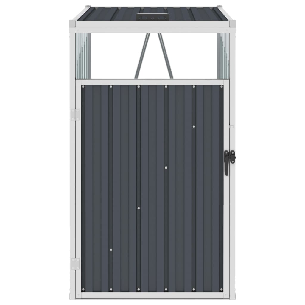 

vidaXL Afvalbakberging 72x81x121 cm staal antraciet
