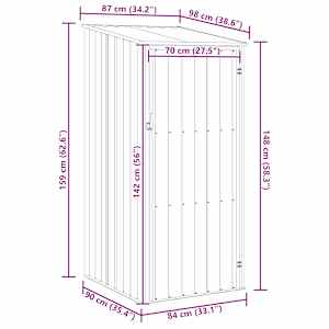 Zahradní přístřešek zelený 87 x 98 x 159 cm pozinkovaná ocel - obrázek 8