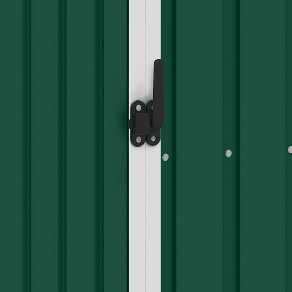 brændeskur 245x98x159 cm galvaniseret stål grøn 9 8719883811437 g en hd 9