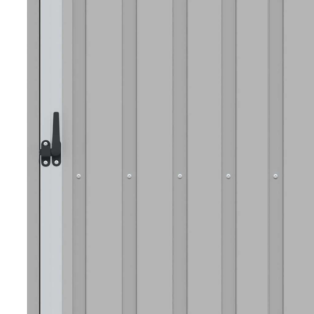 brændeskur 245x98x159 cm galvaniseret stål grå 9 8719883811444 g en hd 9