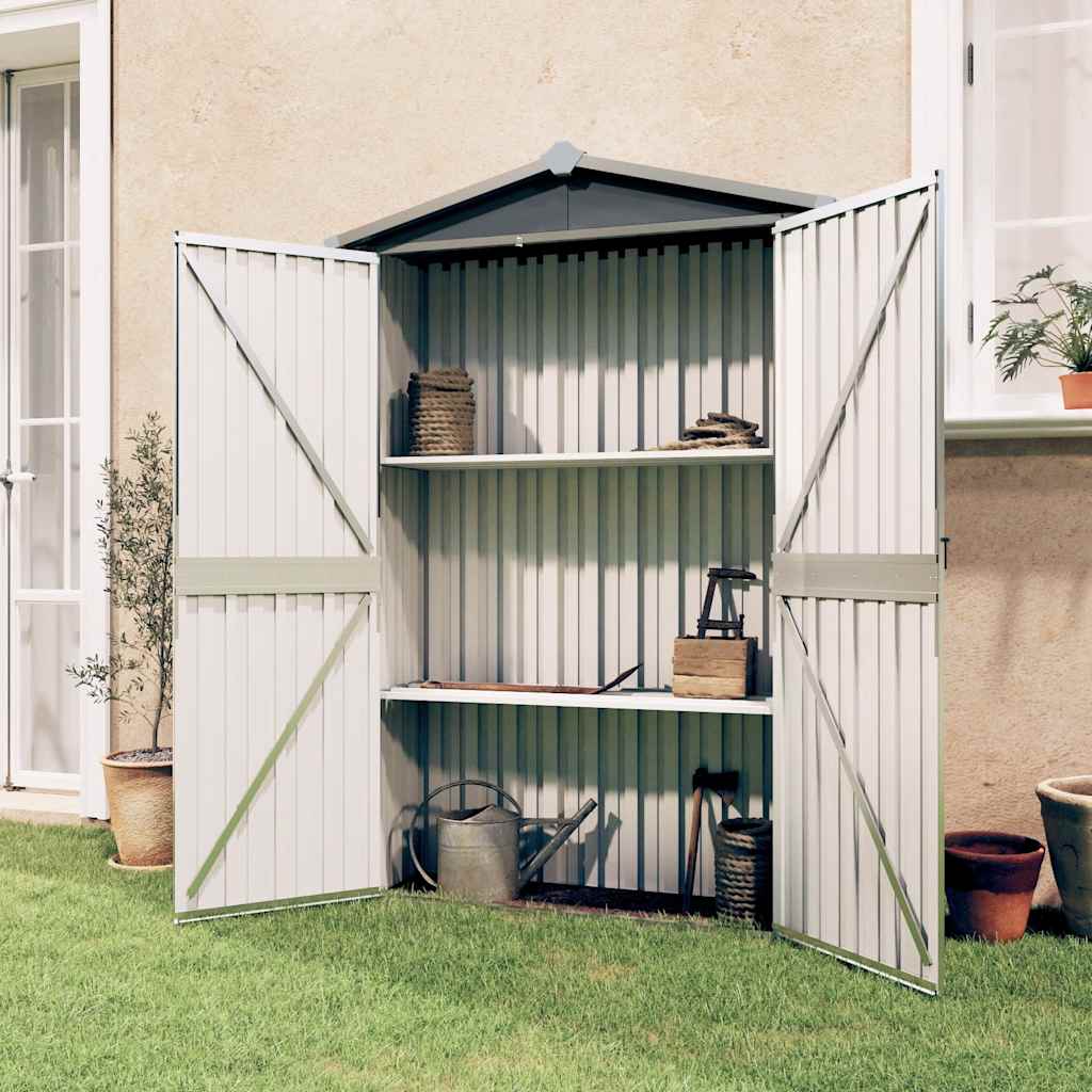  Garden Shed Outdoor Storage House Patio Tool Organiser Galvanised Steel vidaXL