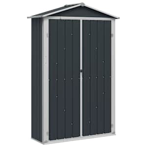 vidaXL aiakuur, hall, 116x45x175 cm, tsingitud teras