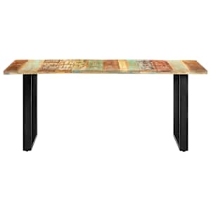 vidaXL Dining Table 180x90x76 cm Solid Reclaimed Wood