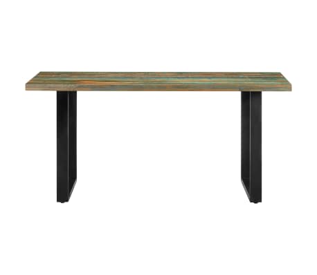vidaXL Dining Table 160x80x75 cm Solid Reclaimed Wood