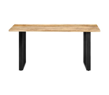 vidaXL Eettafel 160x80x75 cm massief mangohout