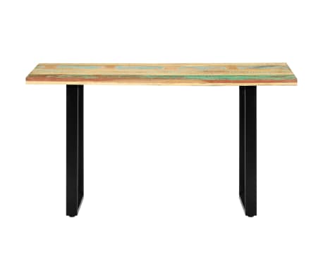 vidaXL Table de salle à manger 140x70x76cm Bois de récupération massif