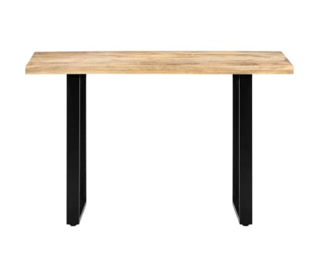 vidaXL Eettafel 120x60x76 cm massief mangohout