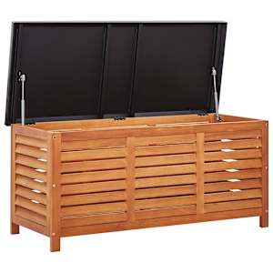 Zahradní úložný box 117 x 50 x 55 cm masivní eukalyptové dřevo - obrázek 4