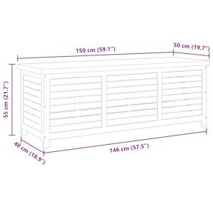 Zahradní úložný box 150 x 50 x 55 cm masivní eukalyptus - obrázek 10