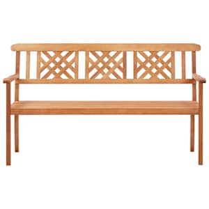 vidaXL Trivietis sodo suoliukas, 150cm, eukalipto medienos masyvas