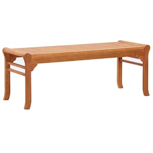 2místná zahradní lavice 120 cm masivní eukalyptus - obrázek 1