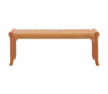 vidaXL Dvivietis sodo suoliukas, 120cm, eukalipto medienos masyvas