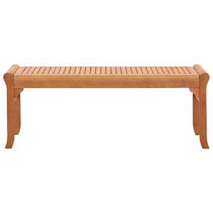 2místná zahradní lavice 120 cm masivní eukalyptus - obrázek 2