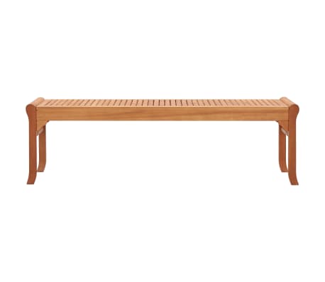 vidaXL Trivietis sodo suoliukas, 150cm, eukalipto medienos masyvas