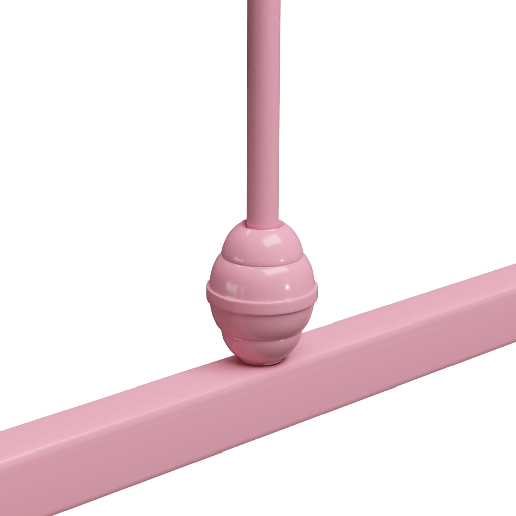 Alternativ bild 4 för VidaXl Sängram Rosa Metall Fot Och Huvudgavel 180X200 Cm