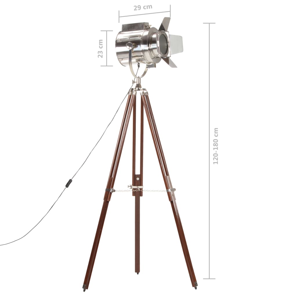 Stojací lampa na stativu masivní mangovníkové dřevo 180 cm - obrázek 15