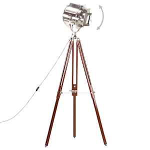 Stojací lampa na stativu masivní mangovníkové dřevo 180 cm - obrázek 4