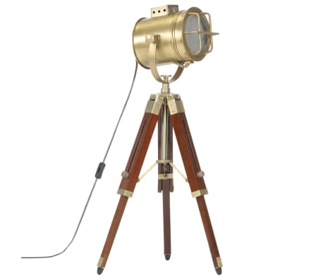 vidaXL Vloerlamp driepoot 69 cm massief mangohout