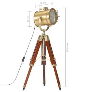 Stojací lampa na stativu masivní mangovníkové dřevo 69 cm - obrázek 15