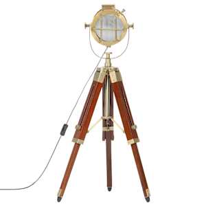 Stojací lampa na stativu masivní mangovníkové dřevo 69 cm - obrázek 5