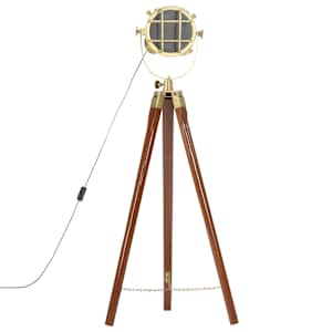 Stojací lampa na stativu masivní mangovníkové dřevo 97 cm - obrázek 5