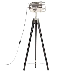 Stojací lampa na stativu černá masivní mangovníkové dřevo 97 cm - obrázek 4