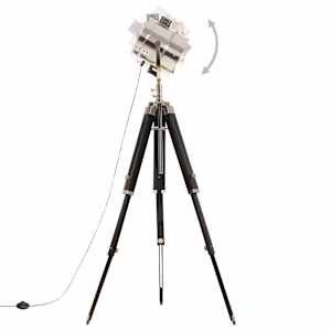 Stojací lampa na stativu masivní mangovníkové dřevo 165 cm - obrázek 6