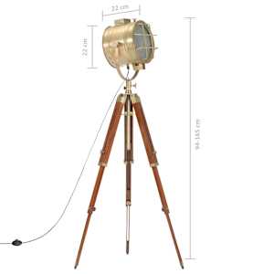 Stojací lampa na stativu masivní mangovníkové dřevo 165 cm - obrázek 14