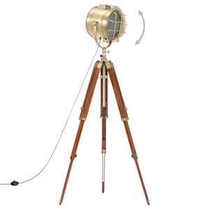 Stojací lampa na stativu masivní mangovníkové dřevo 165 cm - obrázek 3