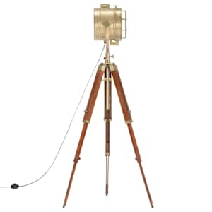 Stojací lampa na stativu masivní mangovníkové dřevo 165 cm - obrázek 4