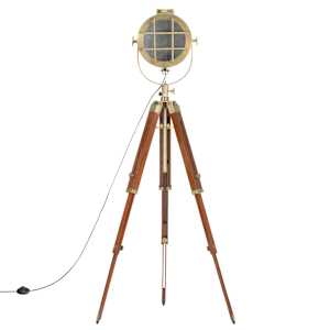 Stojací lampa na stativu masivní mangovníkové dřevo 165 cm - obrázek 5