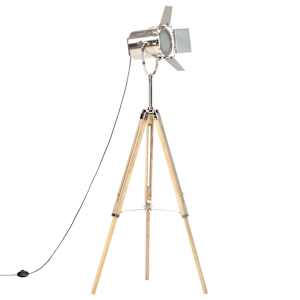 Stojací lampa na stativu masivní mangovníkové dřevo 140 cm - obrázek 2