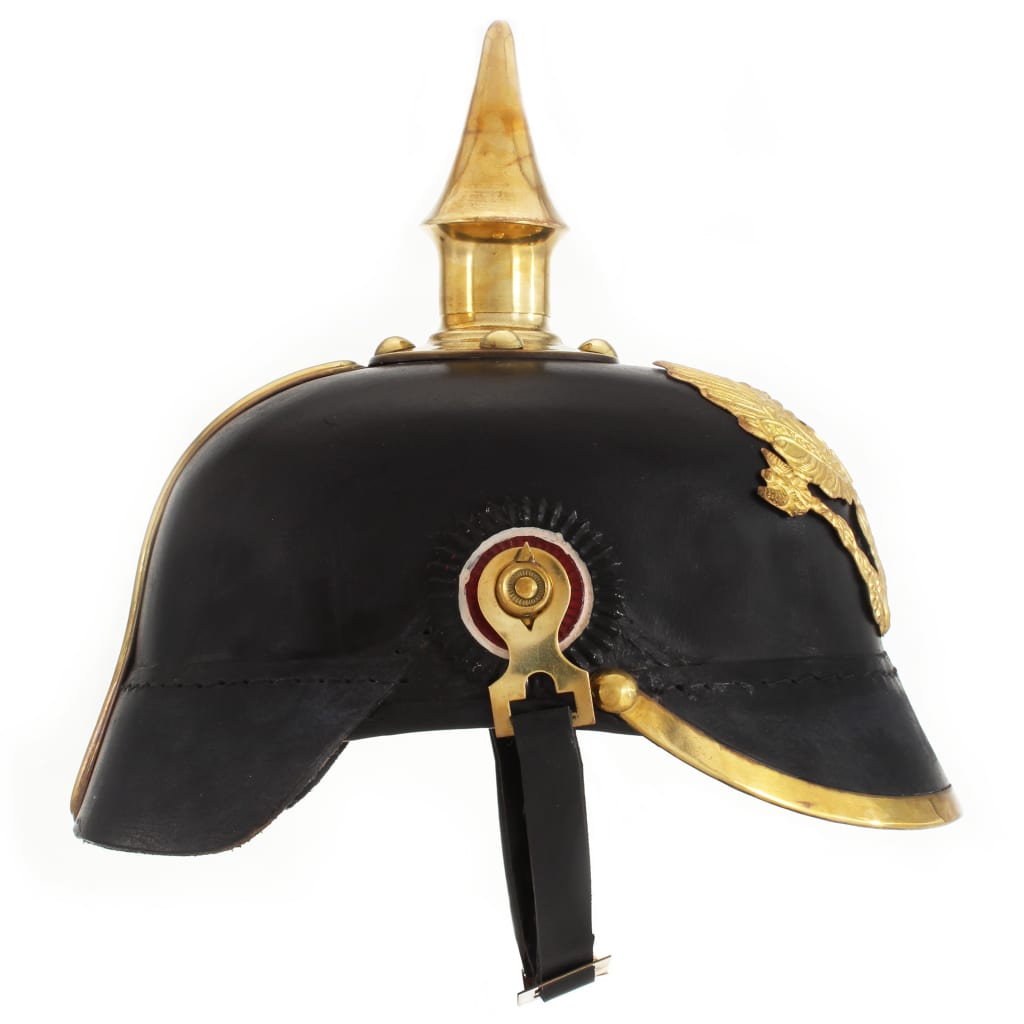 Thumbnail - vidaXL Preußische Pickelhaube Antik Replik für LARP Schwarz Stahl