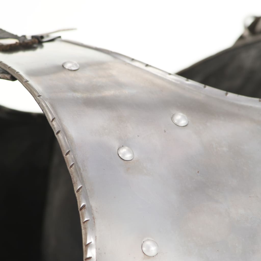 Středověký rytířský kyrys pro LARPy replika stříbro ocel