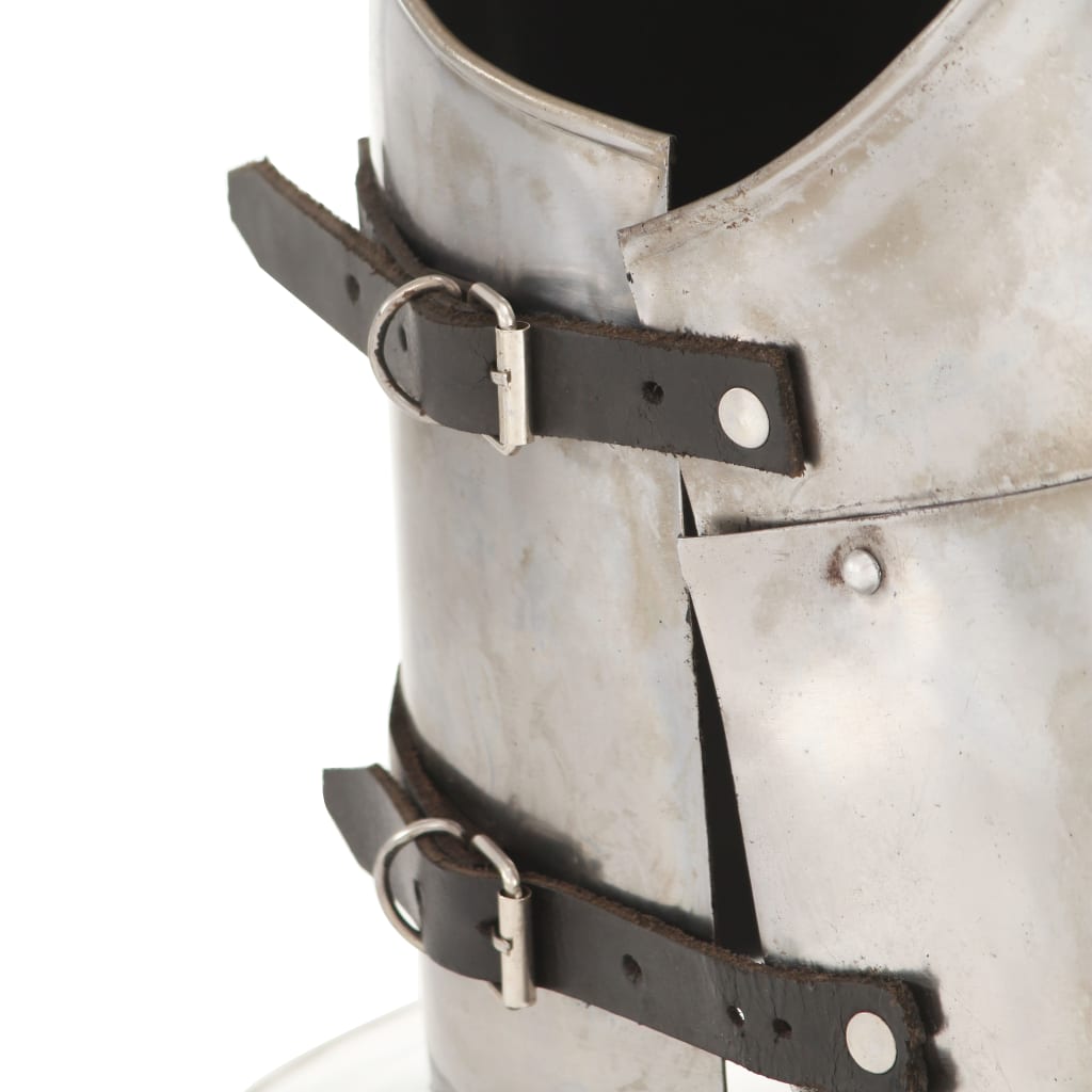 Ezüstszínű középkori lovagi mellvért LARP másolat 