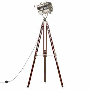 Stojací lampa na stativu masivní mangovníkové dřevo 180 cm - obrázek 2