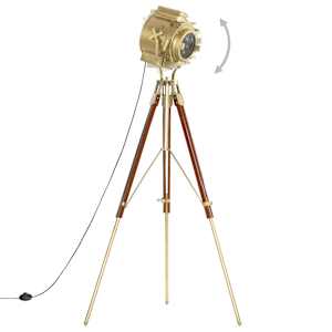 Stojací lampa na stativu masivní mangovníkové dřevo 193 cm - obrázek 3
