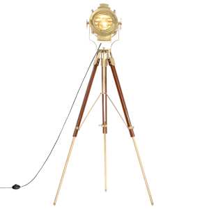 Stojací lampa na stativu masivní mangovníkové dřevo 193 cm - obrázek 5