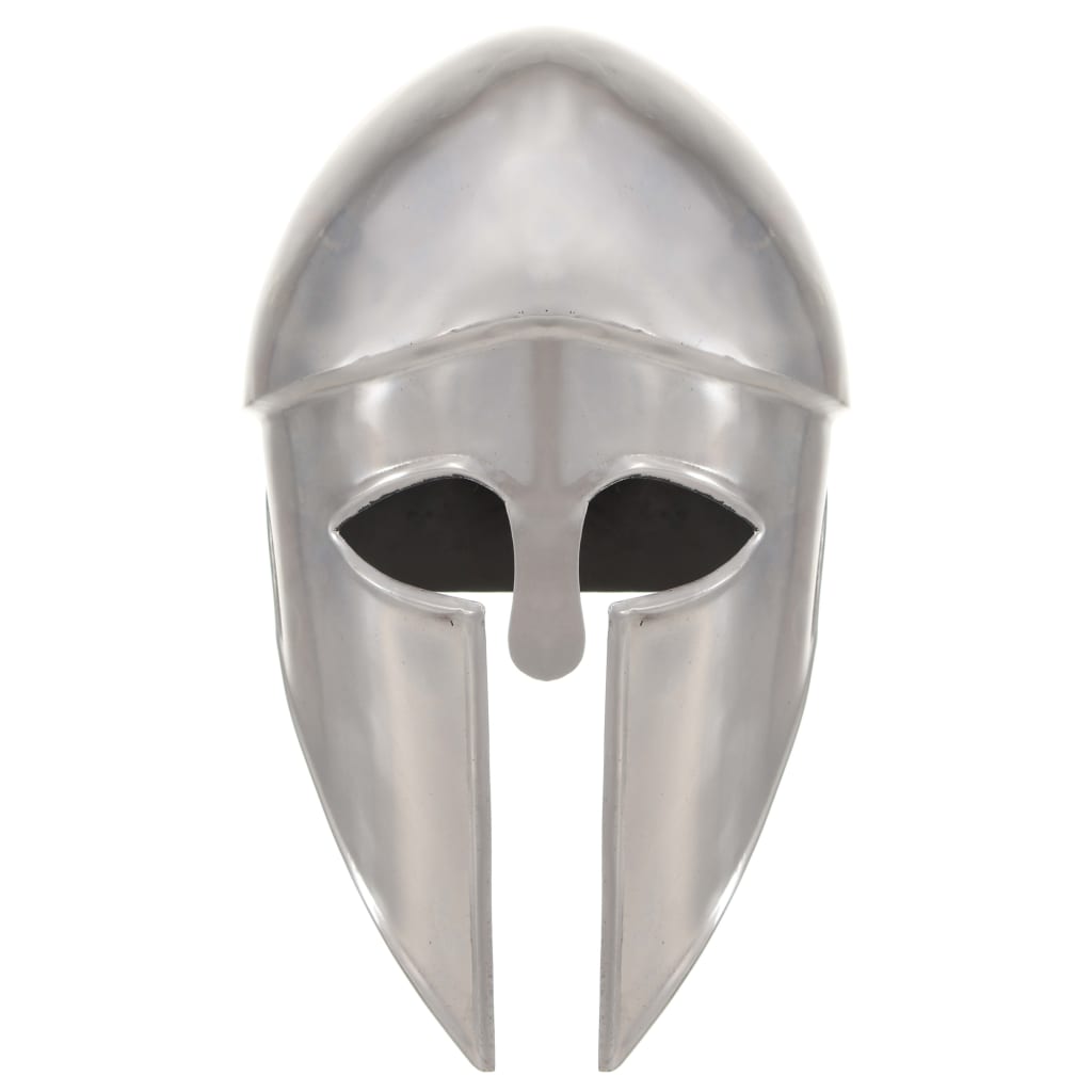 

vidaXL Soldatenhelm Grieks replica LARP staal zilverkleurig