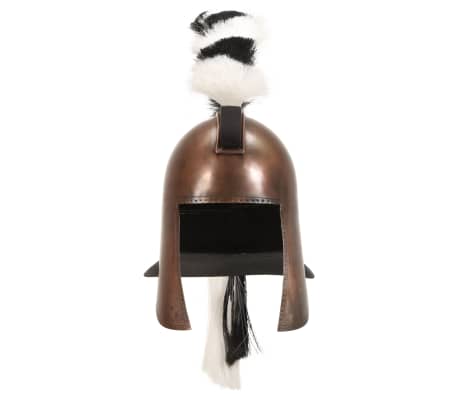 vidaXL Greek Warrior Helmet Antique Replica LARP Copper Steel