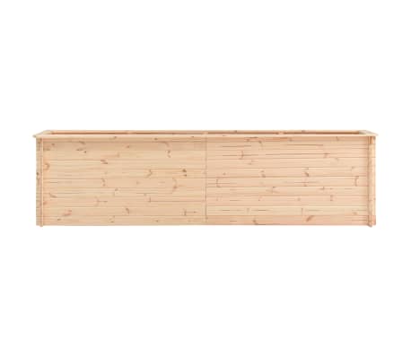 vidaXL Sodo lovelis, 300x50x80,5cm, pušies mediena, aukštas