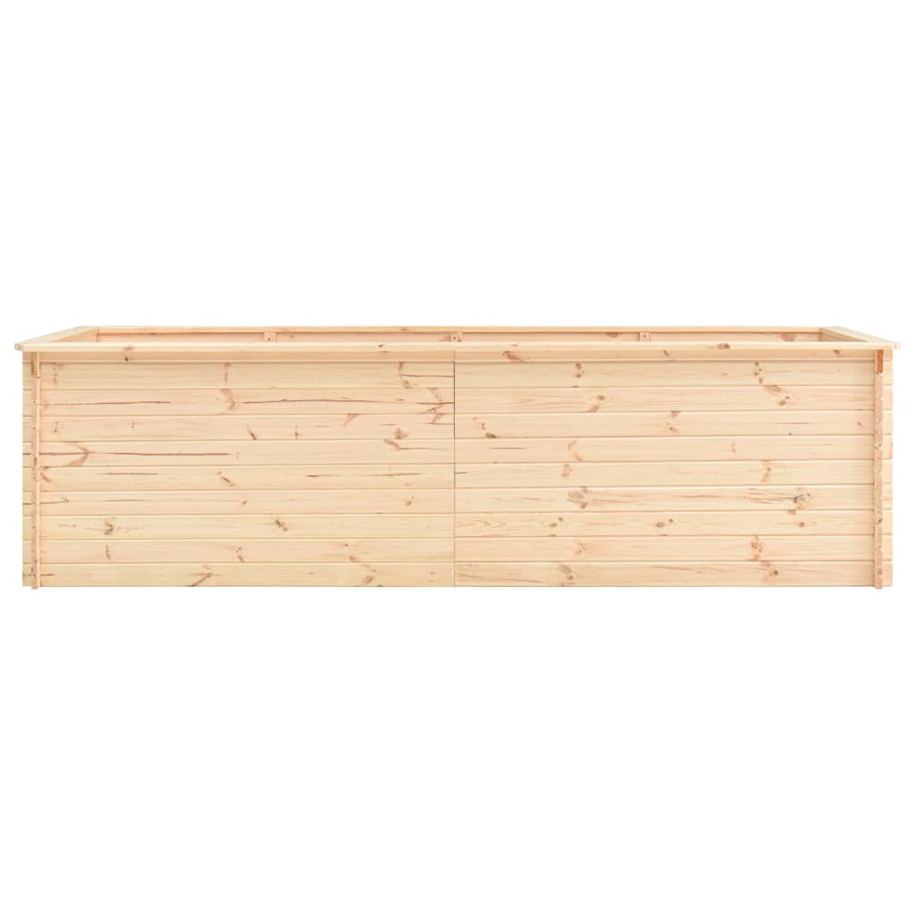 vidaXL Sodo lovelis, 300x100x80,5cm, pušies mediena, aukštas